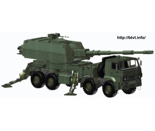 Russian &ldquo;Coalition-SV&rdquo; artillery system